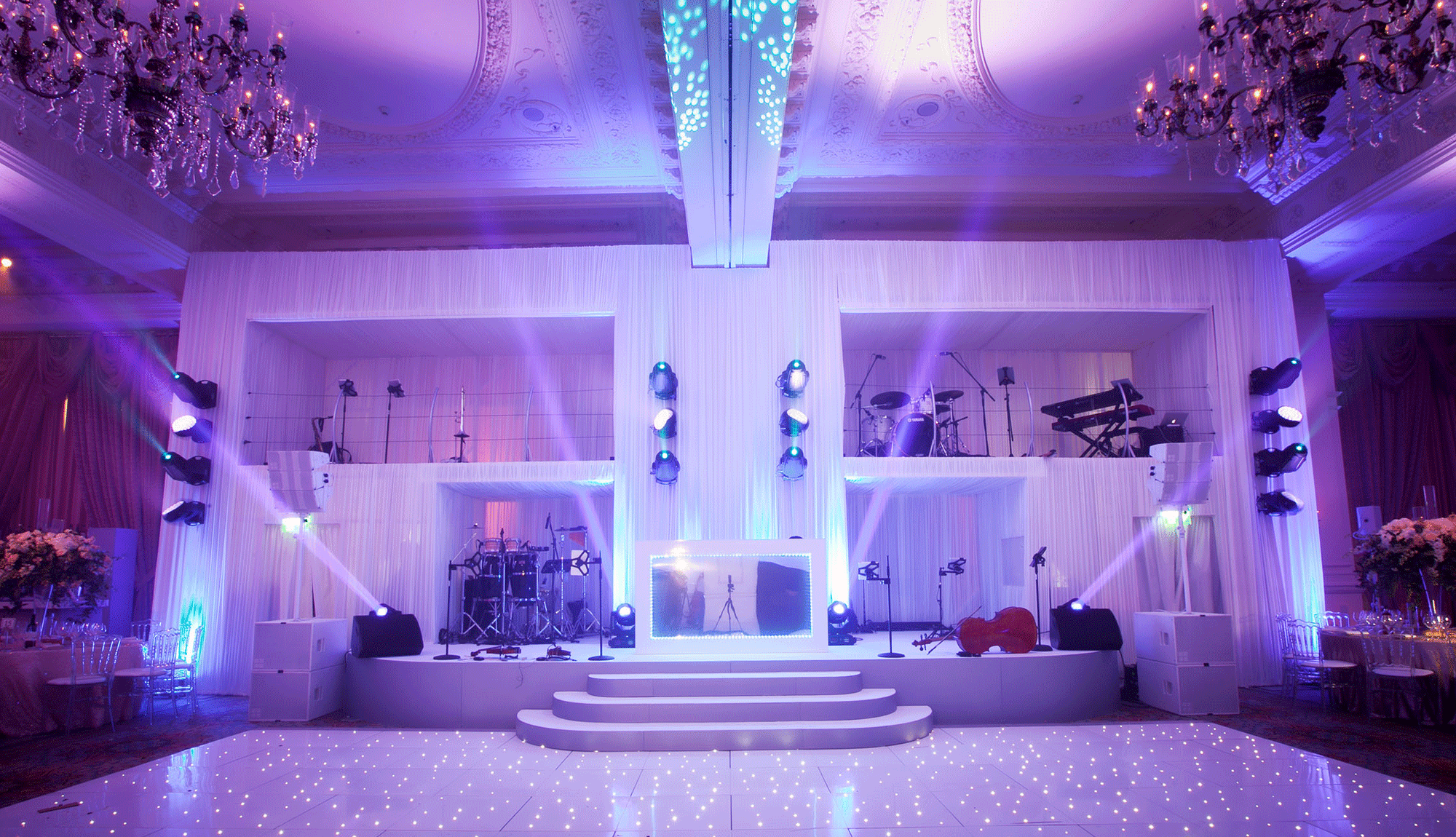 Two Tiered Stage at the Landmark Hotel